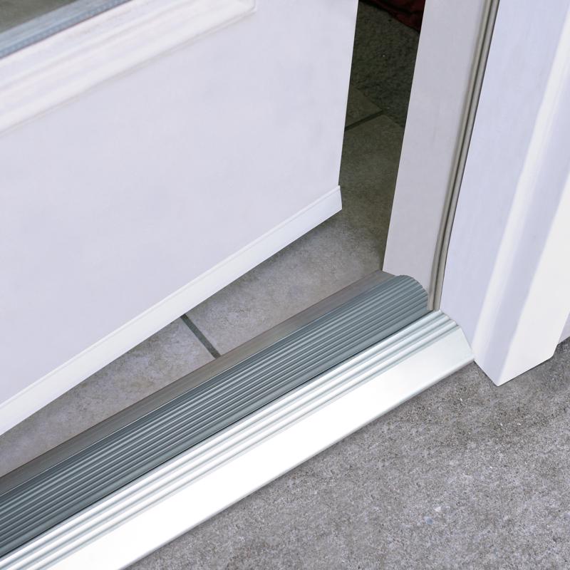 M-D Building Products 0.75 in. H X 3.75 in. W X 36 in. L Aluminum Deluxe Low Threshold Silver