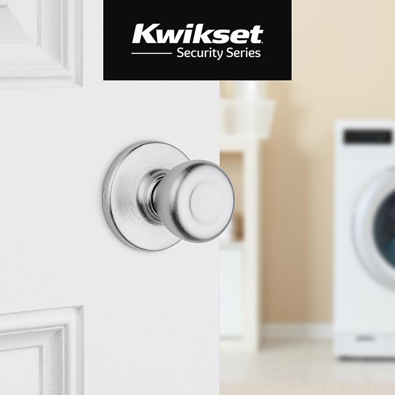 Kwikset Tylo Satin Chrome Passage Door Knob Right or Left Handed
