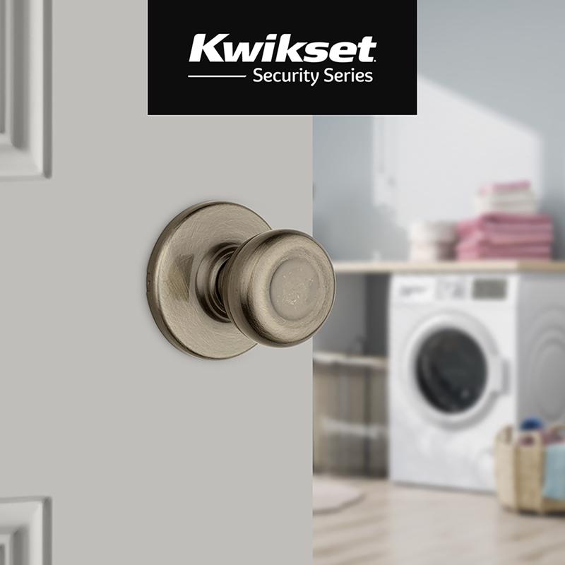 Kwikset Tylo Antique Brass Passage Door Knob Right or Left Handed
