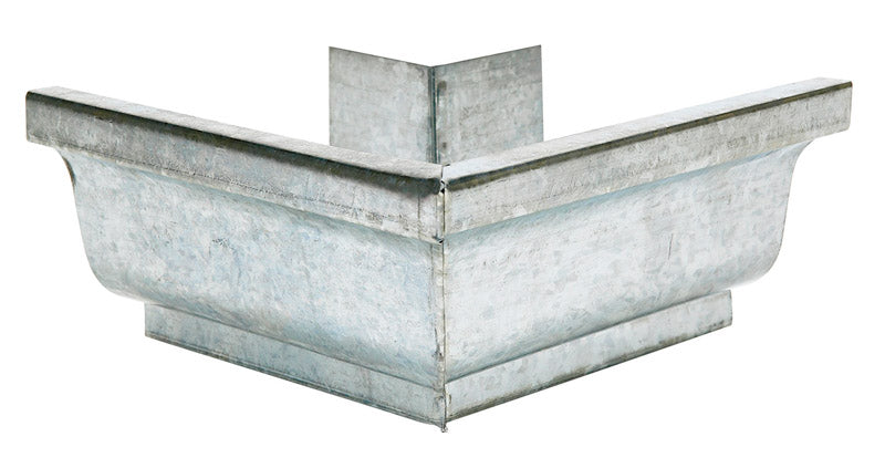 Amerimax 4 in. H X 7.5 in. W X 7.5 in. L Metallic Galvanized Steel K Outside Miter