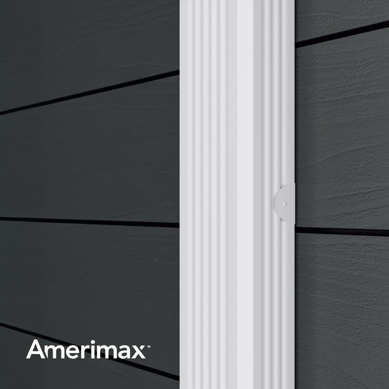 Amerimax 2 in. H X 3 in. W X 120 in. L White Aluminum K Downspout