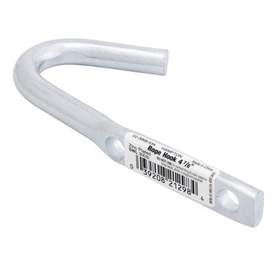 Hampton Small Zinc-Plated Silver Steel 4.875 in. L Rope Binding Hook 300 lb