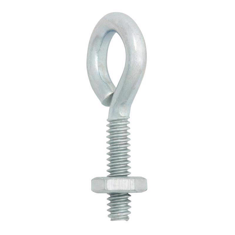 Hampton 3/16 in. X 1-1/2 in. L Zinc-Plated Steel Eyebolt Nut Included