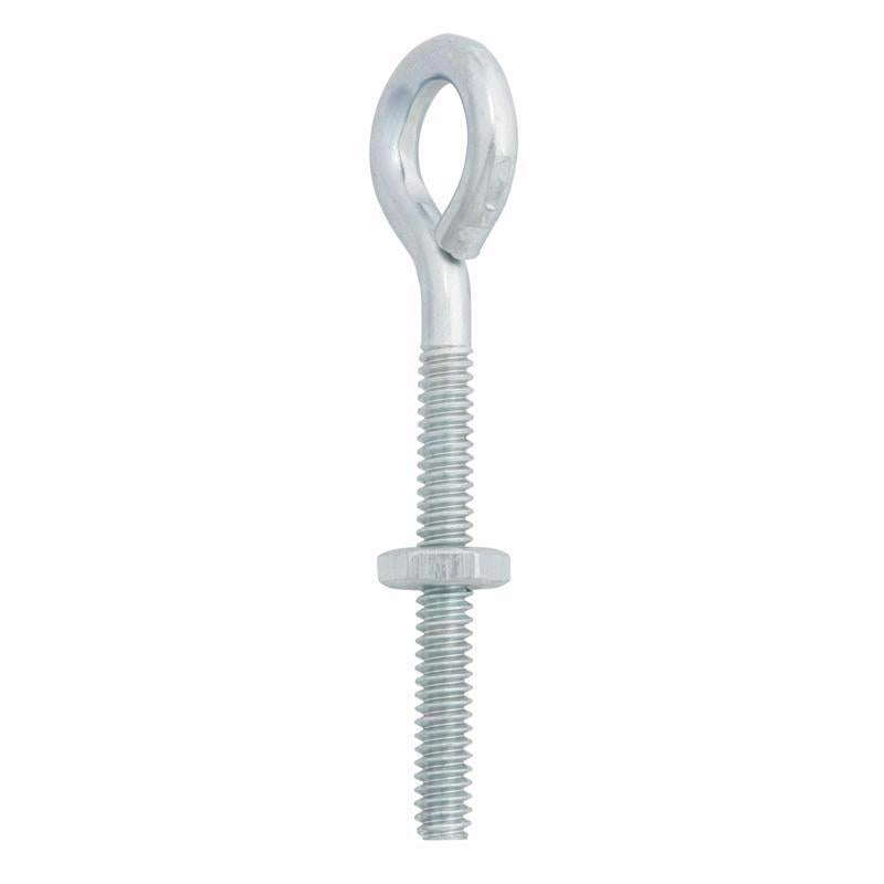 Hampton 3/16 in. X 2.5 in. L Zinc-Plated Steel Eyebolt Nut Included