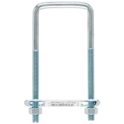 Hampton 5/16 in. X 2 in. W X 4-3/4 in. L Coarse Zinc-Plated Steel Square Bend U Bolt