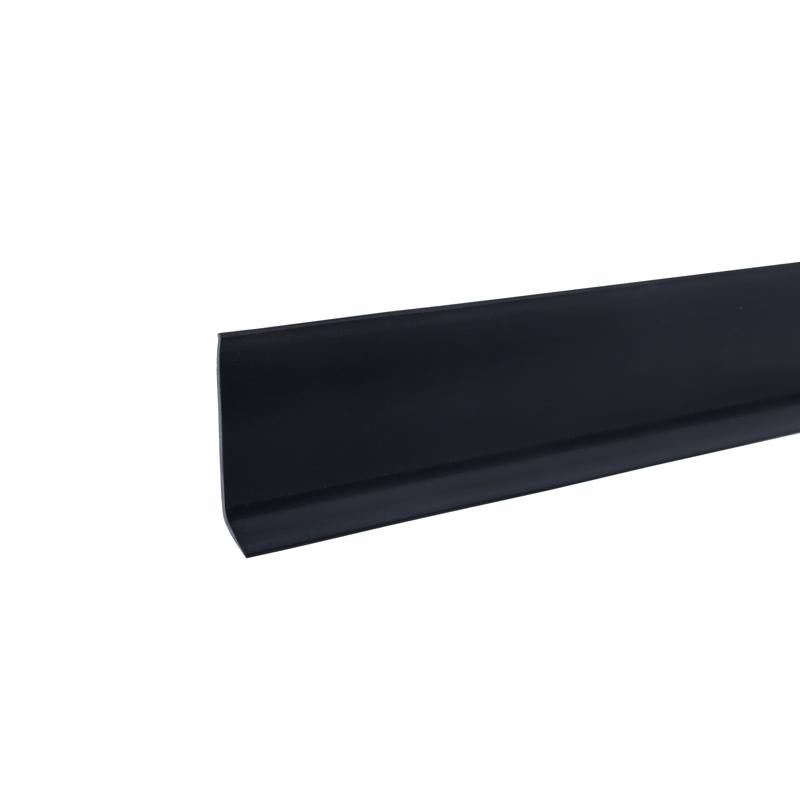 M-D Building Products 2.5 in. H X 0.08 in. W X 48 in. L Prefinished Black Vinyl Wall Base