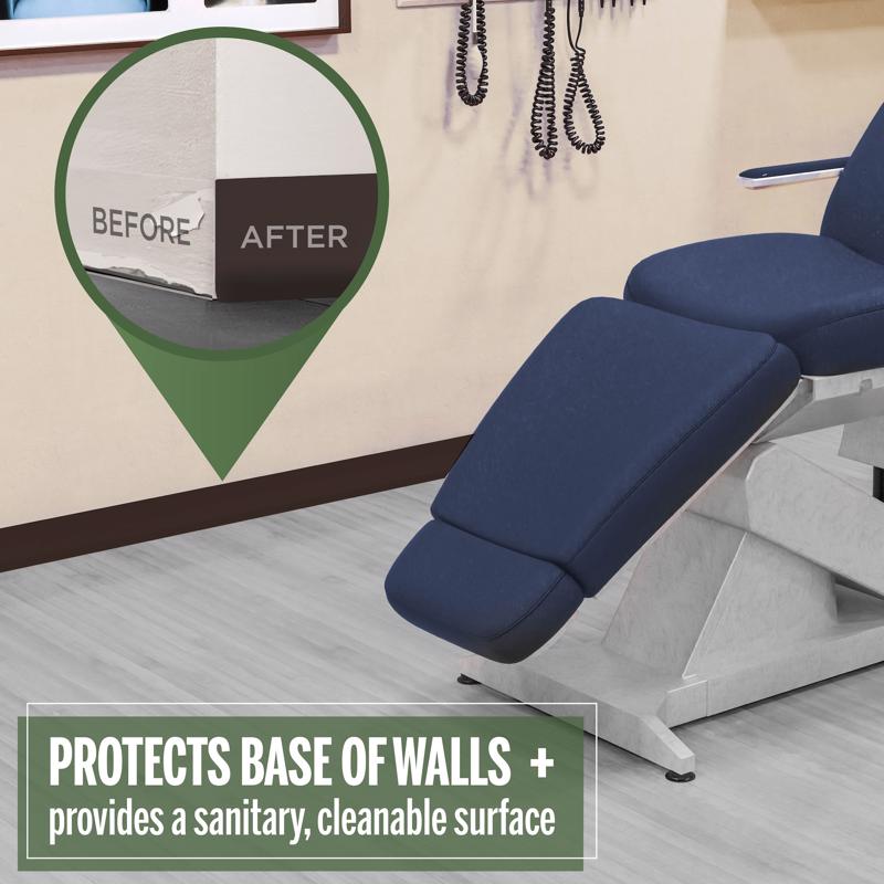 M-D Building Products 2.5 in. H X 0.08 in. W X 48 in. L Prefinished Brown Vinyl Wall Base