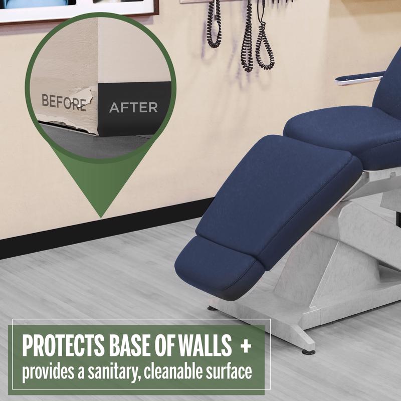 M-D Building Products 4 in. H X 0.08 in. W X 48 in. L Prefinished Black Vinyl Wall Base