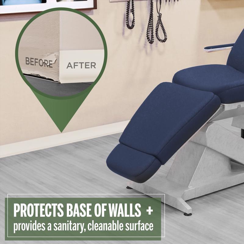 M-D Building Products 4 in. H X 0.08 in. W X 48 in. L Prefinished Almond Vinyl Wall Base