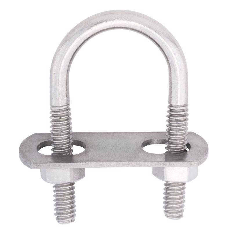 Hampton 1/4 in. X 1-1/8 in. W X 2 in. L Coarse Stainless Steel U-Bolt