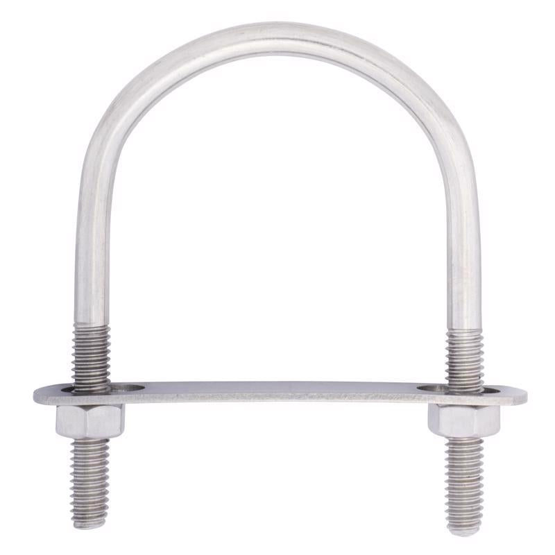 Hampton 5/16 in. X 2-1/2 in. W X 3-1/2 in. L Coarse Stainless Steel U-Bolt