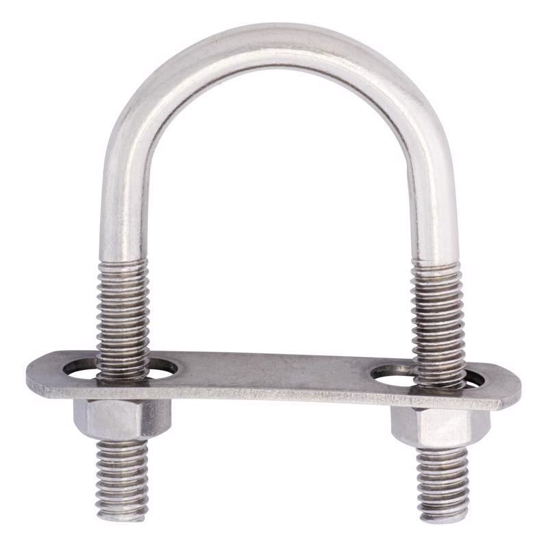 Hampton 5/16 in. X 1-3/8 in. W X 2-1/2 in. L Coarse Zinc-Plated Stainless Steel U-Bolt