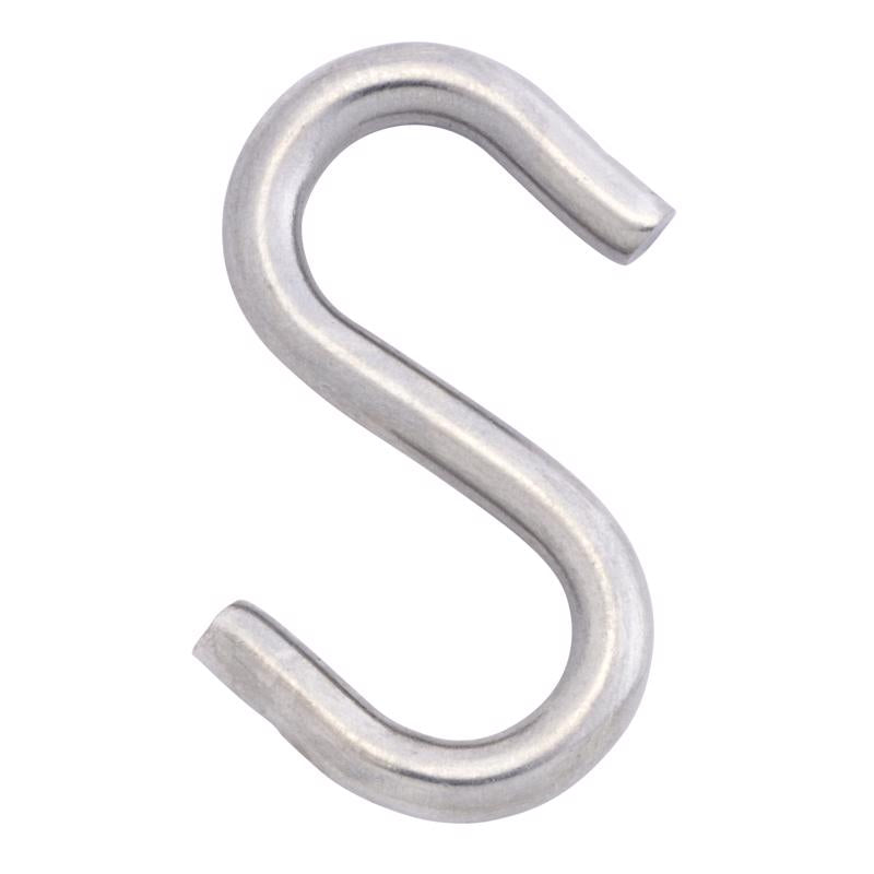 Hampton Medium Silver Stainless Steel 1.43 in. L S-Hook 40 lb