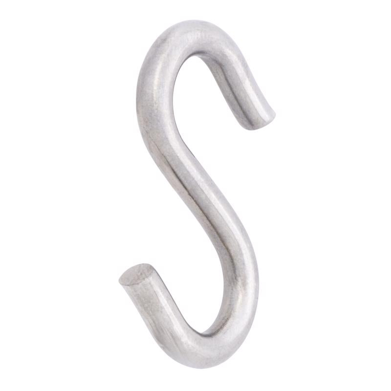 Hampton Medium Silver Stainless Steel 1.43 in. L S-Hook 40 lb