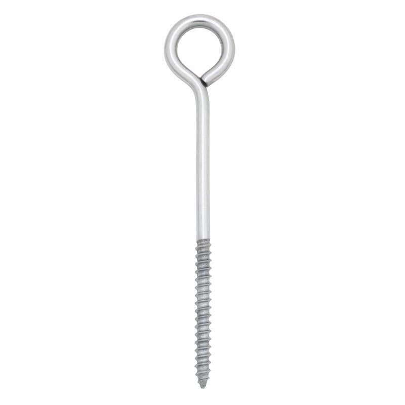Hampton 1/4 in. X 5 in. L Stainless Stainless Steel Lag Thread Eyebolt