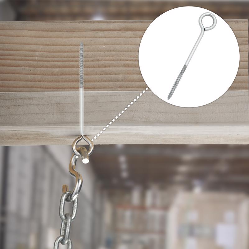 Hampton 1/4 in. X 5 in. L Stainless Stainless Steel Lag Thread Eyebolt