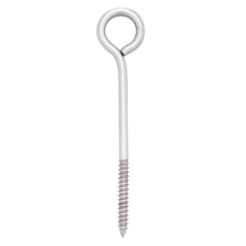 Hampton 5/16 in. X 6 in. L Stainless Stainless Steel Lag Thread Eyebolt