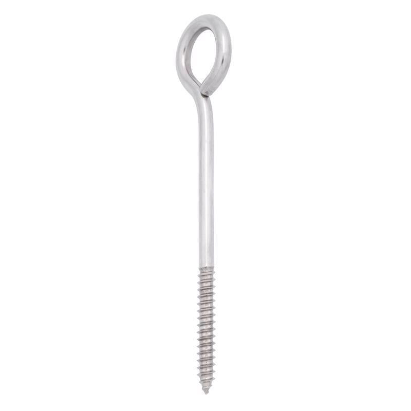 Hampton 5/16 in. X 6 in. L Stainless Stainless Steel Lag Thread Eyebolt