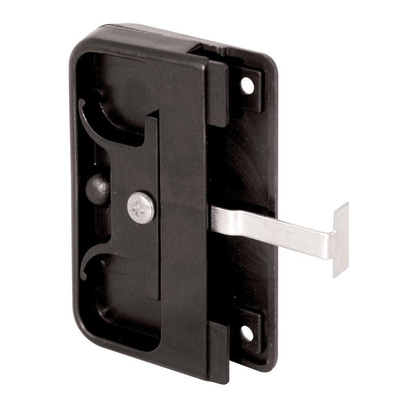 Prime-Line Zinc-Plated Black Plastic Latch and Pull