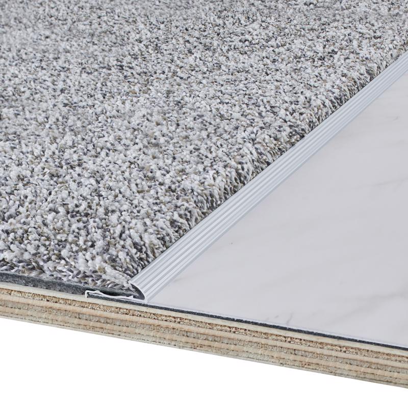 M-D Building Products 0.5 in. H X 1.375 in. W X 72 in. L Prefinished Silver Aluminum Carpet Gripper
