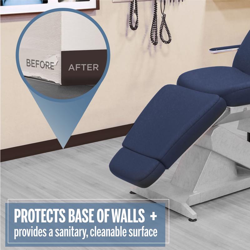 M-D Building Products 4 in. H X 0.08 in. W X 20 ft. L Prefinished Brown Vinyl Wall Base