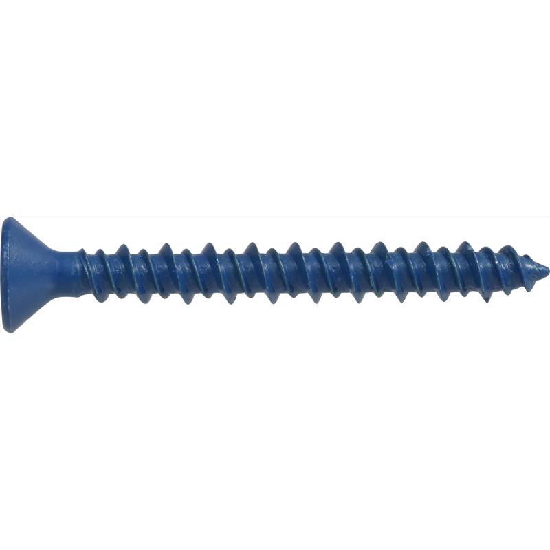HILLMAN Tapper 3/16 in. D X 2.25 in. L Steel Flat Head Concrete Screw Anchor 100 pk