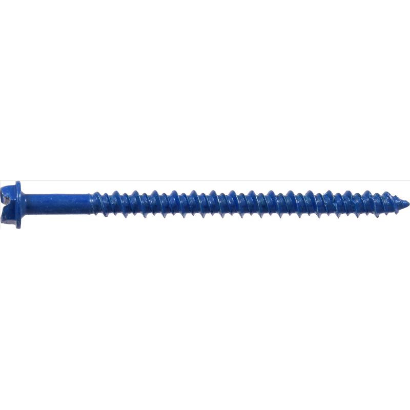 HILLMAN Tapper 3/16 in. D X 2.75 in. L Steel Hex Head Concrete Screw Anchor 100 pk