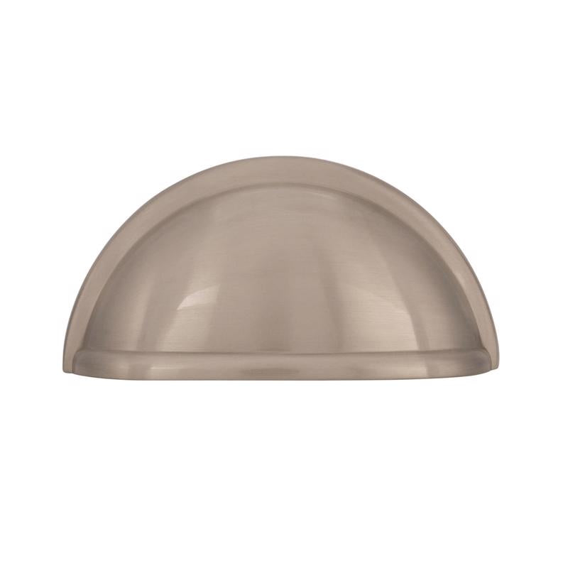 Amerock Traditional Cup Cabinet Cup Pull 3 in. Satin Nickel Silver