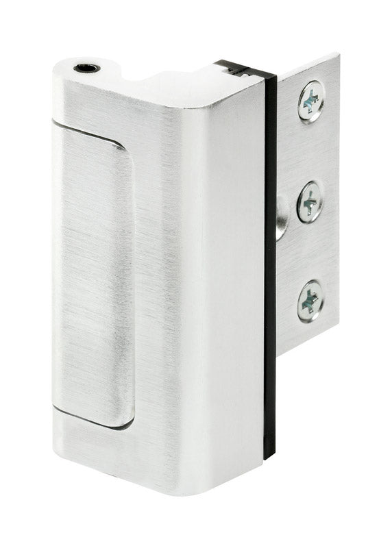 Prime-Line 3 in. L Brushed Chrome Silver Aluminum Entry Door Blocker