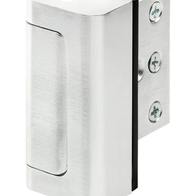 Prime-Line 3 in. L Brushed Chrome Silver Aluminum Entry Door Blocker