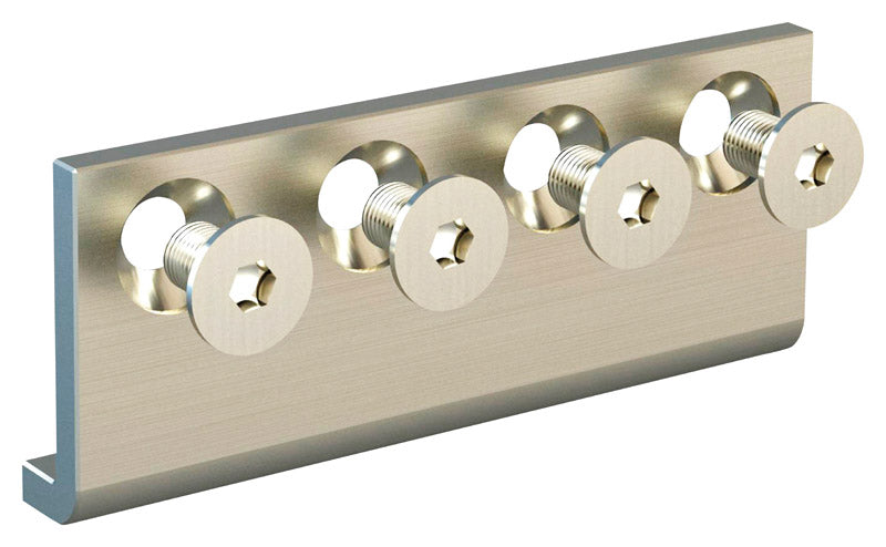 National Hardware 5/8 in. D X 3-1/8 in. L Satin Steel Sliding Door Hardware Connecting Adapter
