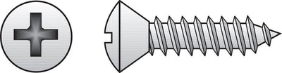 HILLMAN No. 10 Ga. X 1-1/4 in. L Phillips Oval Head Sheet Metal Screws 100 pk