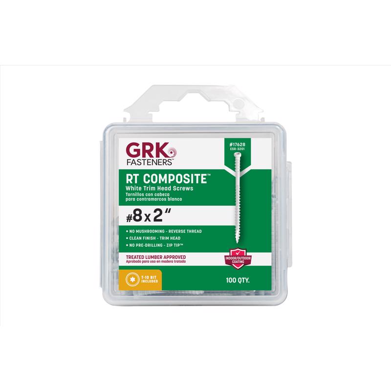 GRK Fasteners No. 8 X 2 in. L Star Coated Reverse Screws 100 pk