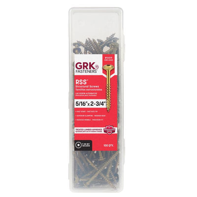 GRK Fasteners 5/16 in. in. X 2-3/4 in. L Star Washer Head Self Tapping Structural Screws