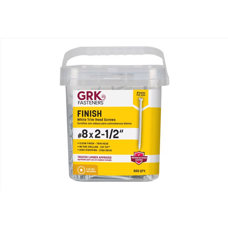GRK Fasteners No. 8 X 2-1/2 in. L Star Coated W-Cut Screws 505 pk