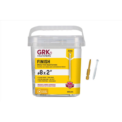 GRK Fasteners No. 8 X 2 in. L Star Coated W-Cut Screws 605 pk