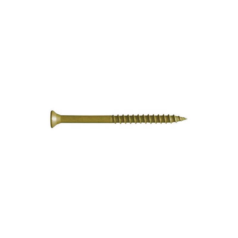 FastenMaster GuardDog No. 10 X 3-1/2 in. L Gold Phillips/Square Bugle Head Deck Screws 75 pk