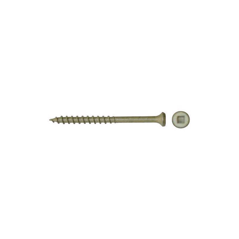 FastenMaster GuardDog No. 10 X 1-5/8 in. L Gold Phillips/Square Bugle Head Deck Screws 75 pk
