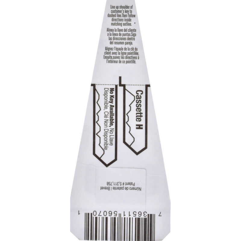 HILLMAN Traditional Key House/Office Key Blank 70 DE6, DE5, HR1, MD17 Single For Dexter Locks