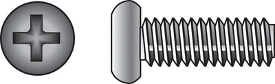 HILLMAN No. 8-32 Ga. X 1 in. L Phillips Flat Head Stainless Steel Machine Screws 100 pk