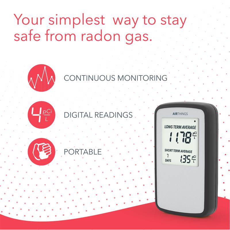 Airthings Corentium Home Digital Radon Detector