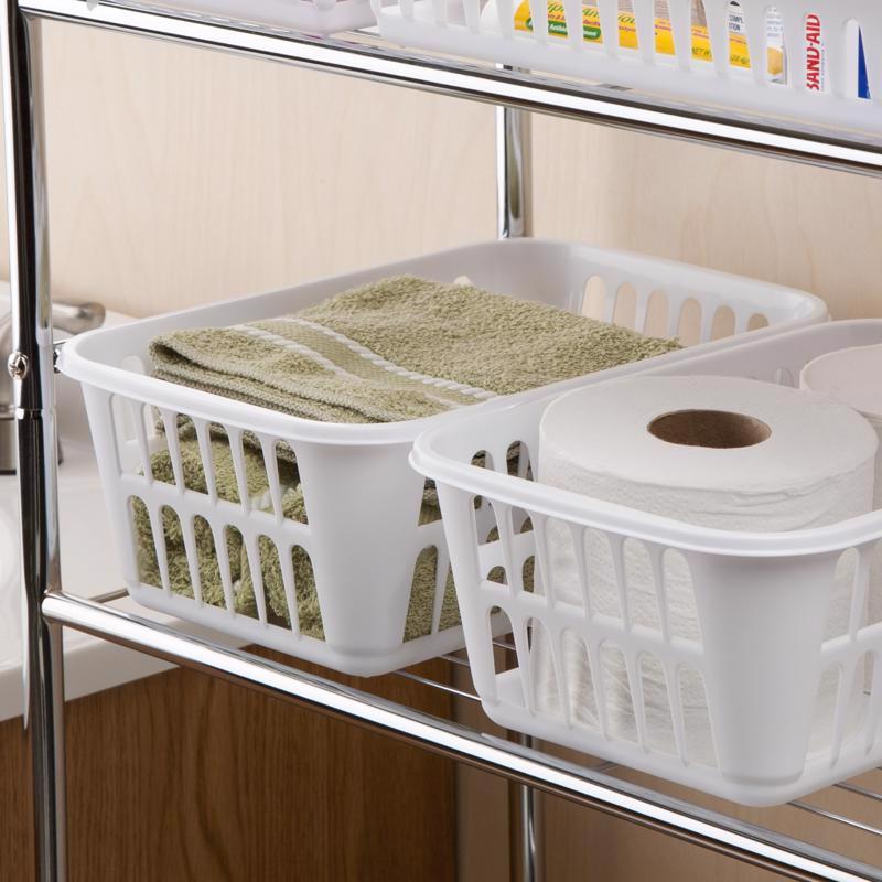 Sterilite 1.3 cu ft White Storage Bin 4.25 in. H X 8 in. W X 11.25 in. D