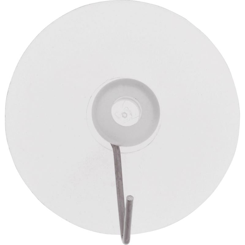 HILLMAN Large Nickel Plated Clear Metal/Plastic 3 in. L Cup Hook 3 lb