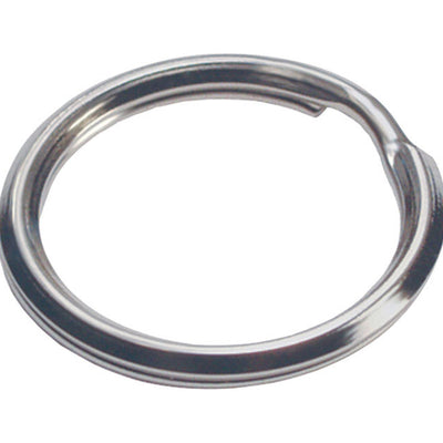 HILLMAN 1 in. D Tempered Steel Silver Split Rings/Cable Rings Key Ring