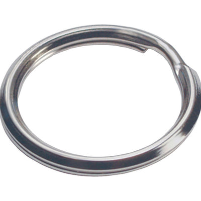 HILLMAN 1-1/4 in. D Tempered Steel Silver Split Rings/Cable Rings Key Ring