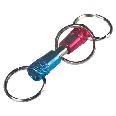 HILLMAN Metal Blue/Pink Valet Keychain
