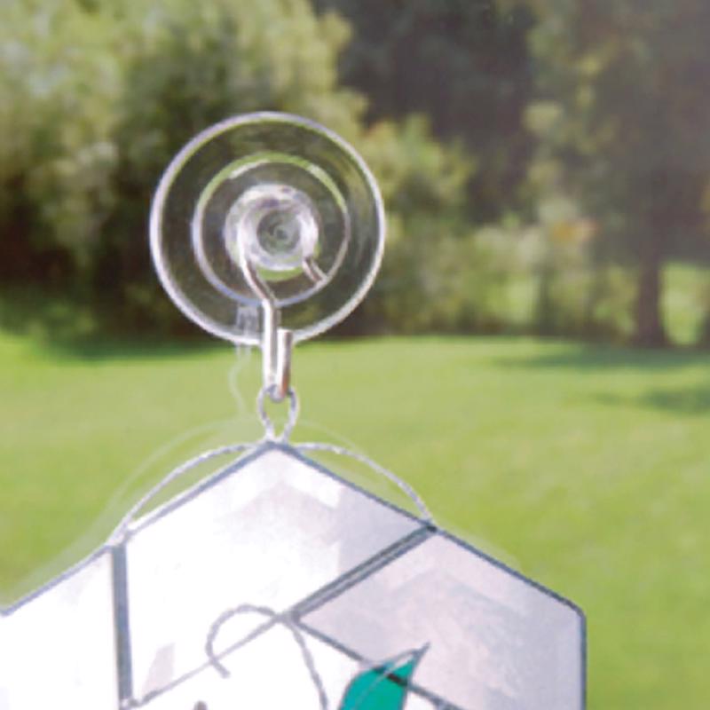 HILLMAN OOK Clear Cup/Picture Hook 1 lb 6 pk