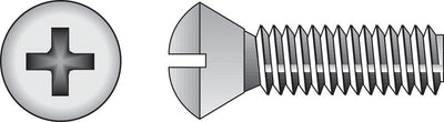 HILLMAN No. 1/4-20 Ga. X 2-1/2 in. L Phillips Oval Head Stainless Steel Machine Screws 50 pk