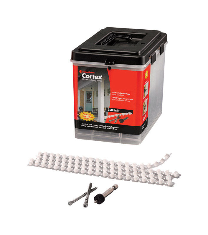 FastenMaster Cortex No. 20 X 2-3/4 in. L Torx Ttap Star Head Deck Screws and Plugs Kit