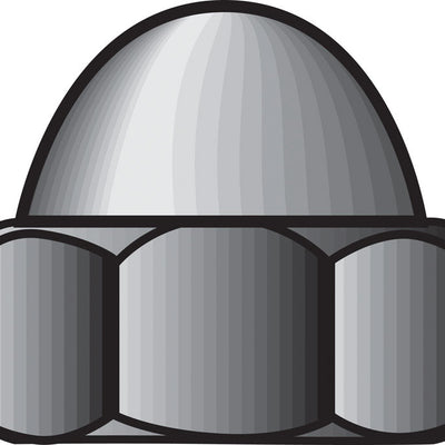 Hillman 8 in. Stainless Steel SAE Acorn Nut 100 pk